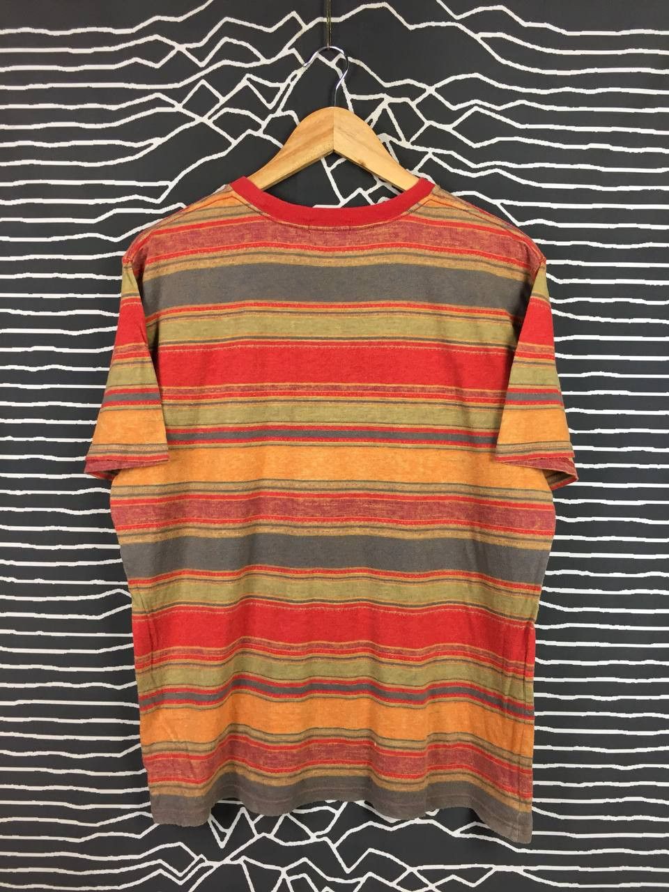 Polo Ralph Lauren Vtg Polo Ralph Lauren Multicolor Striped Pocket Tee Size US L / EU 52-54 / 3 - 6 Thumbnail
