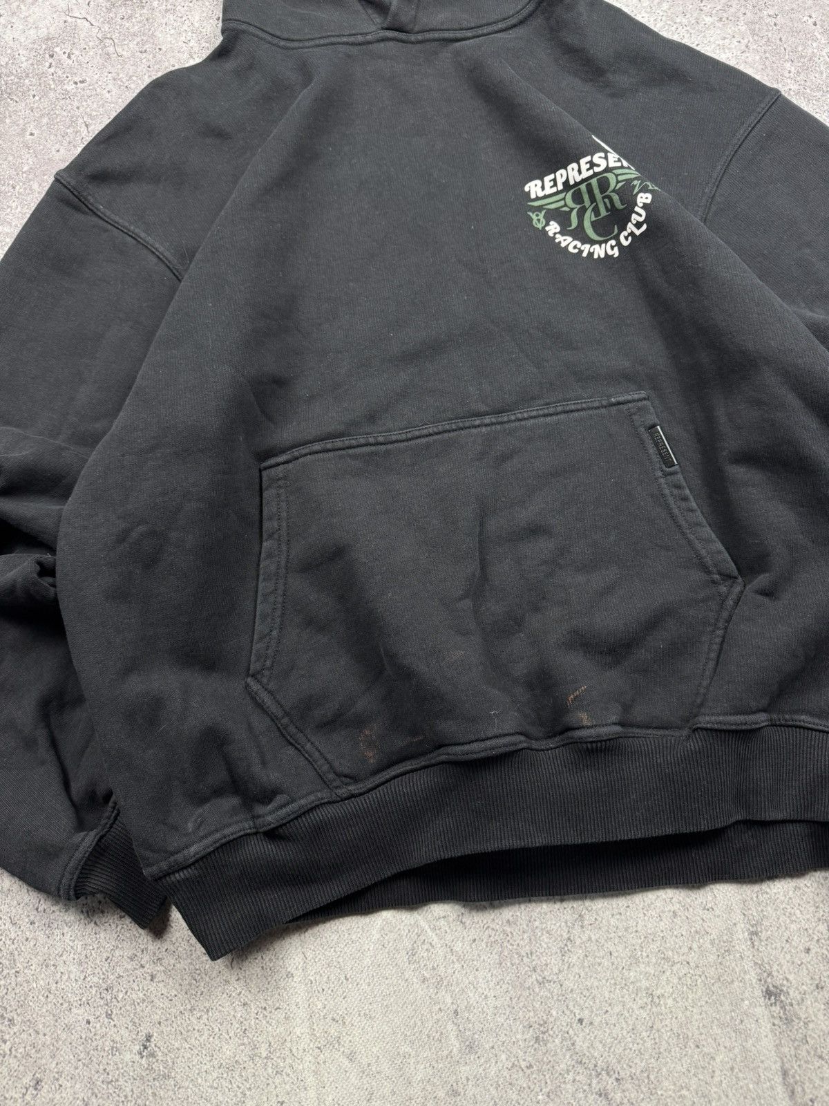 Represent Clo. Represent Owners Racing Club Faded Boxy Hoodie Y2K Size US M / EU 48-50 / 2 - 8 Thumbnail
