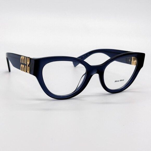 Miu Miu NEW MIU MIU MU01VV 08Q1O1 NAVY BLUE WOMEN EYEGLASSES MIU MIU Size ONE SIZE - 4 Thumbnail
