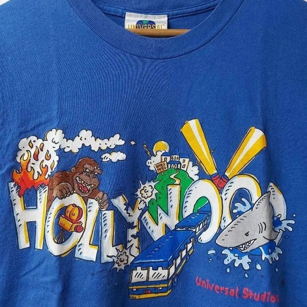 Universal Studios × Vintage Vintage 90s Universal Studios Hollywood Tshirt Size US S / EU 44-46 / 1 - 3 Thumbnail