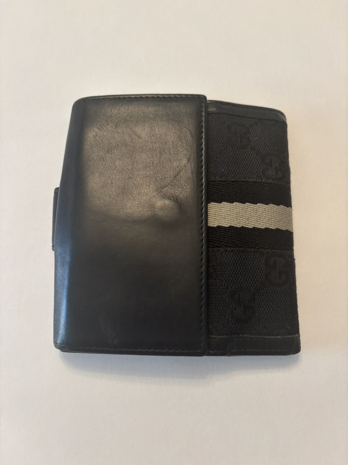 Gucci Gucci GG Canvas Black Sherry Line Trifold Size ONE SIZE - 1 Thumbnail