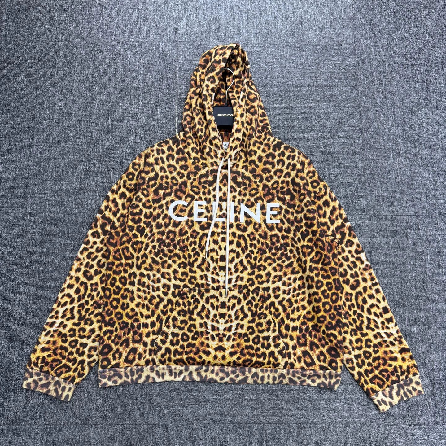 Celine Celine leopard hoodie | Grailed