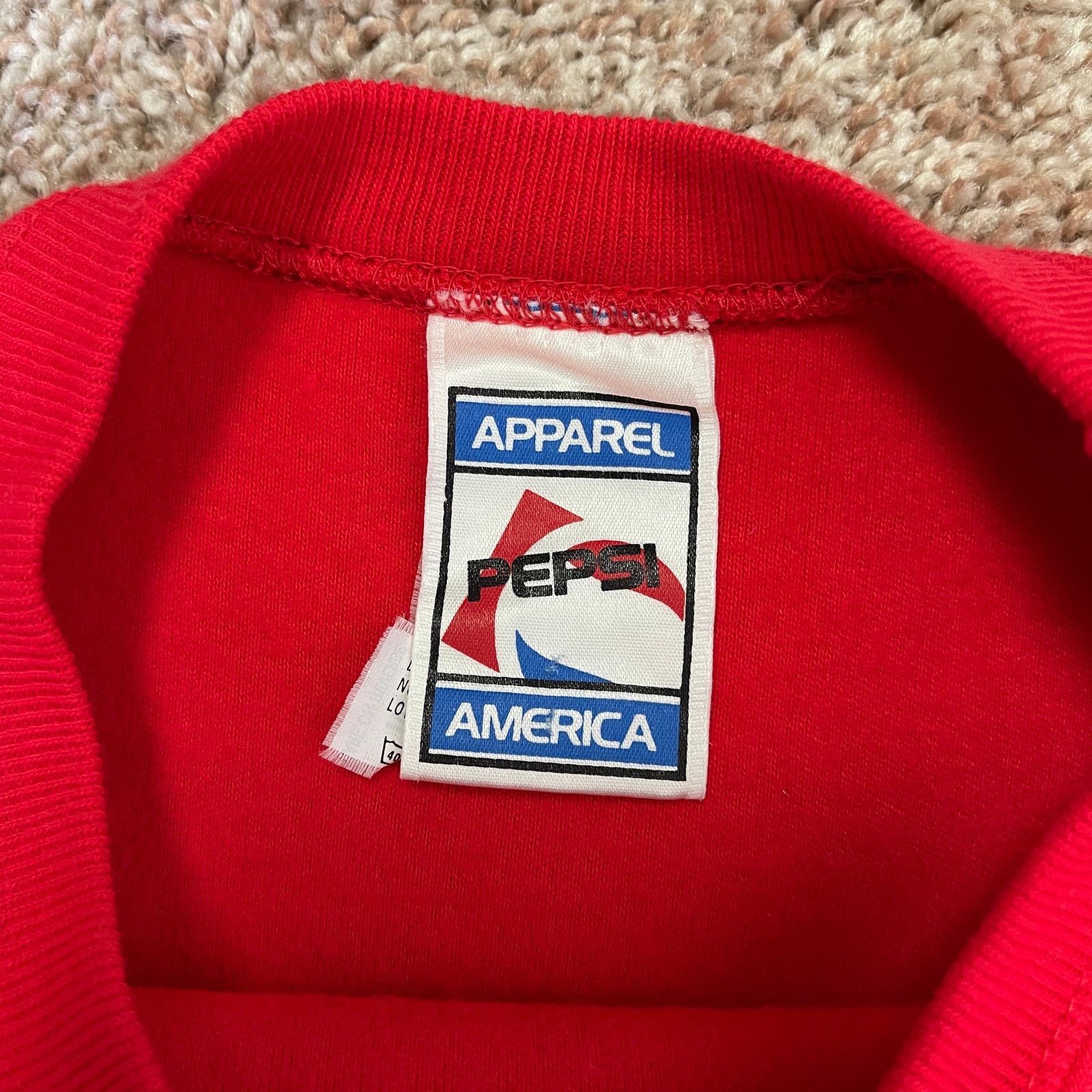 Pepsi VTG 1980’s Red White Pepsi Drop Shoulder Sweatshirt NWOT M Size US M / EU 48-50 / 2 - 14 Thumbnail