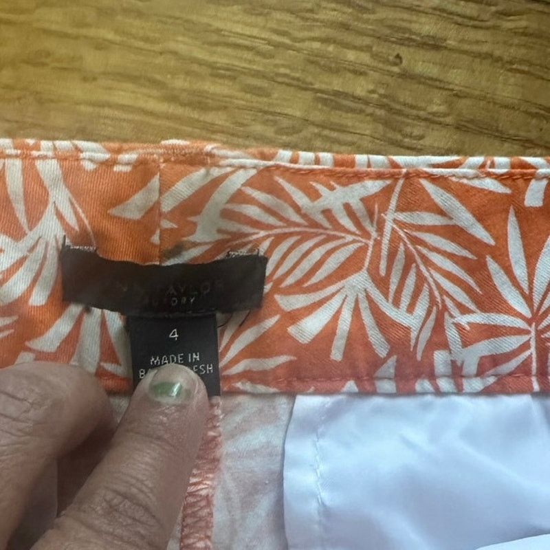 Ann Taylor Ann Taylor Orange Shorts Size 27" / US 4 / IT 40 - 2 Thumbnail