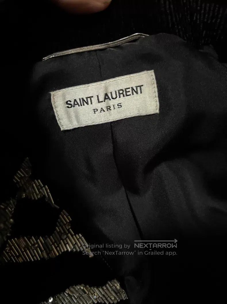 Saint Laurent Paris Saint Laurent Paris Tiger print silver scale armor Size US S / EU 44-46 / 1 - 7 Thumbnail