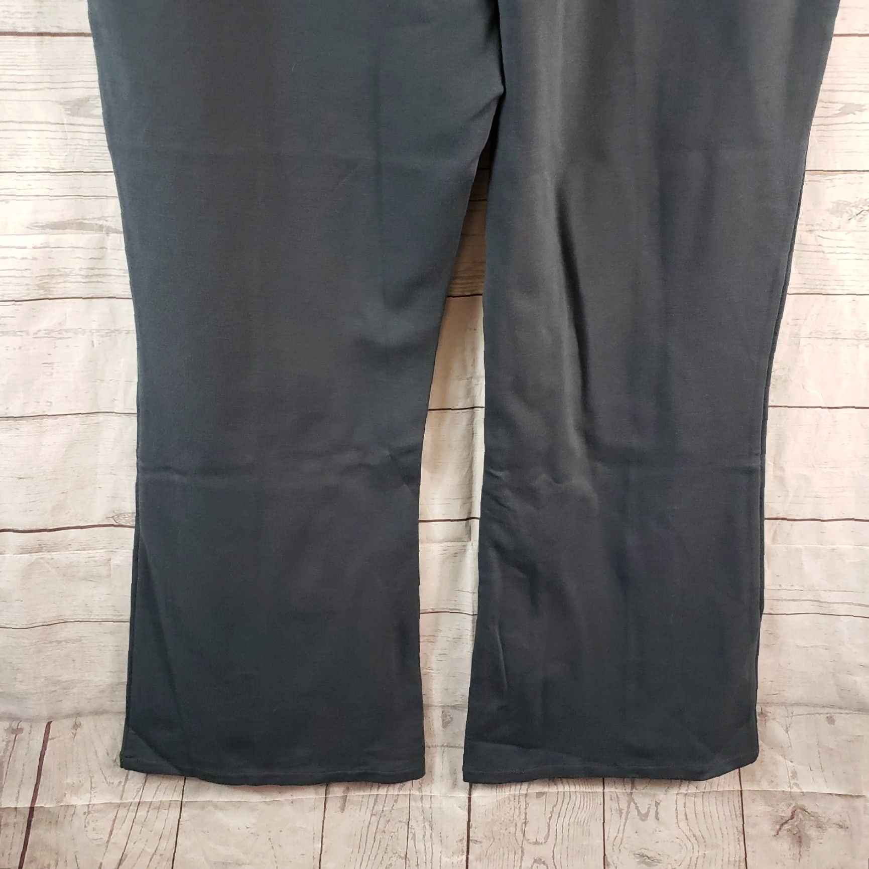 Vintage DG2 Diane Gilman Womens Pull On Pants PXL Gray Blue High Rise Pants Womens Pull On Gray Blue PXL 28in Inseam 11.5 Rise Bootcut Petite Shoes Womens Size 40" / US 18 - 5 Thumbnail