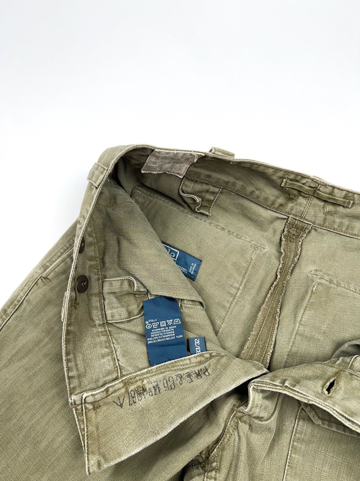 Polo Ralph Lauren Polo Ralph Lauren Military Cargo Vintage Combat Pants Battle Size US 33 - 11 Thumbnail