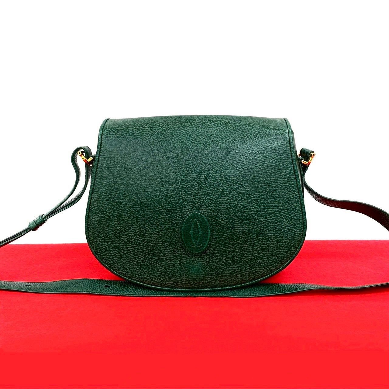 Cartier Cartier Must Line Leather Shoulder Bag Leather Shoulder