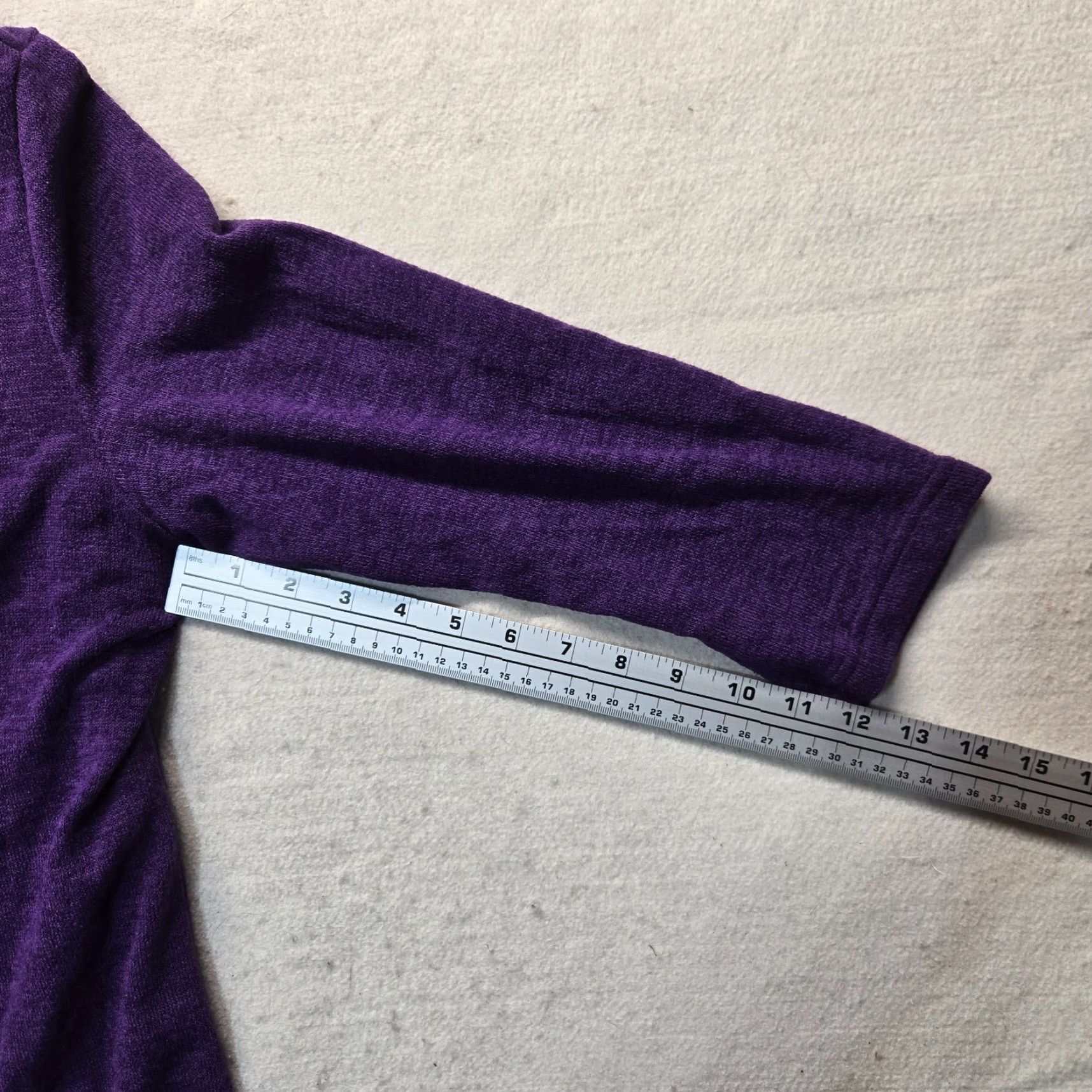 Vintage Sag Harbor Cardigan Sweater Shirt Adult Women L Purple Satin Buttons Pockets Tight Knit Vintage No? Wait. Size L / US 10 / IT 46 - 5 Thumbnail