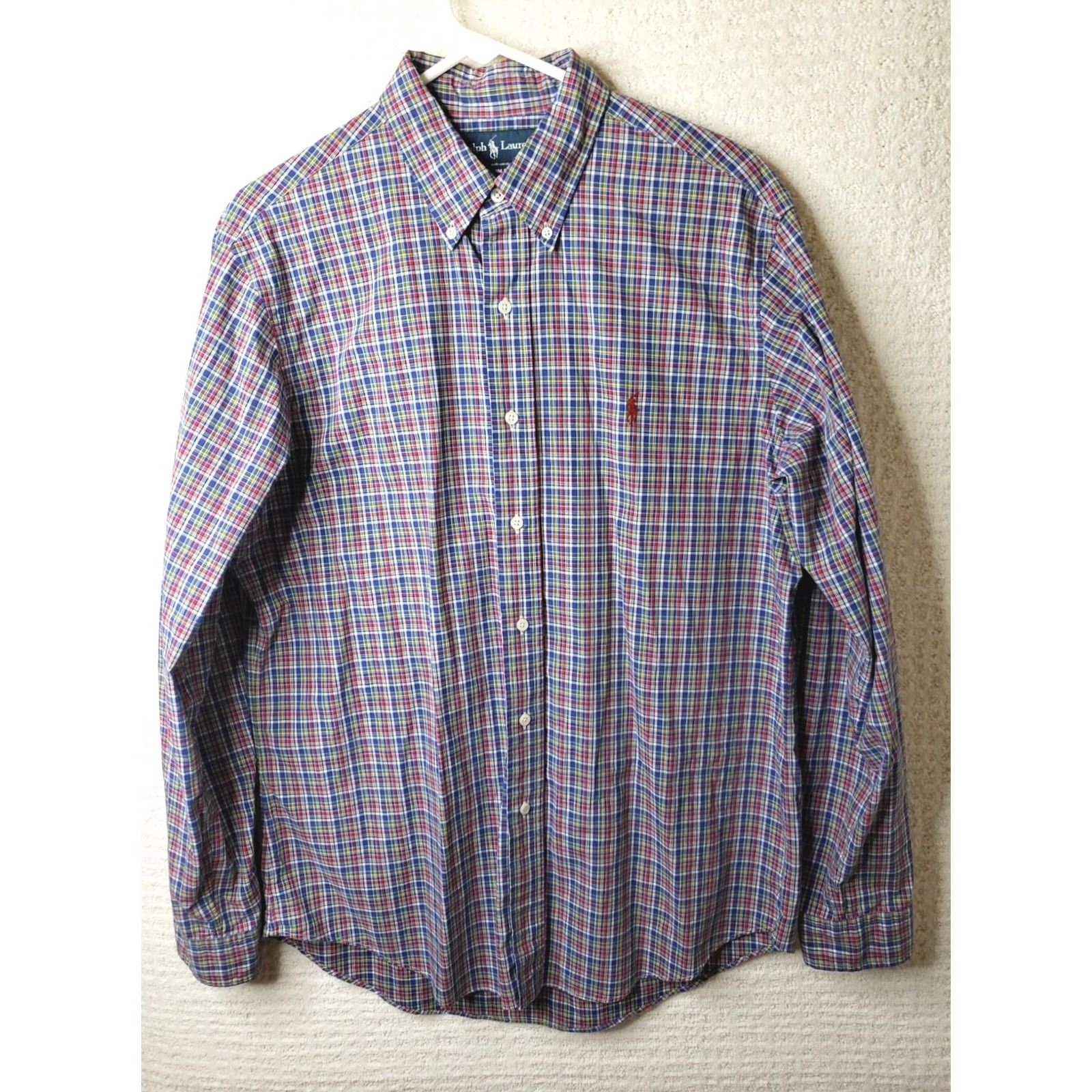 Ralph Lauren Ralph Lauren Mens Large Custom Fit L/S Button-Down Multicolor Plaid Shirt Size US L / EU 52-54 / 3 - 3 Thumbnail