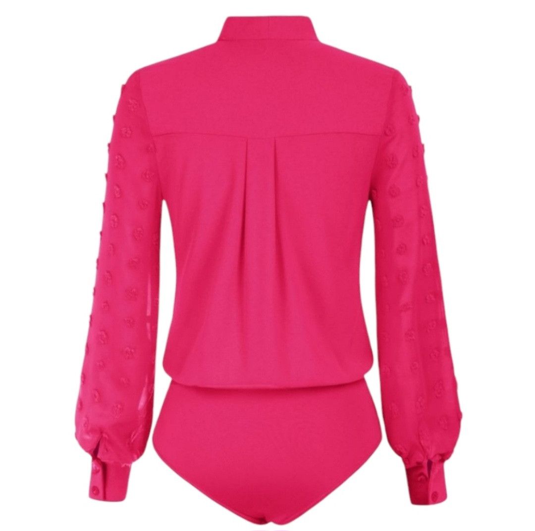 Other KATE KASIN Bow-Knot Decorated Long Sleeve Bodysuit Size L / US 10 / IT 46 - 3 Thumbnail