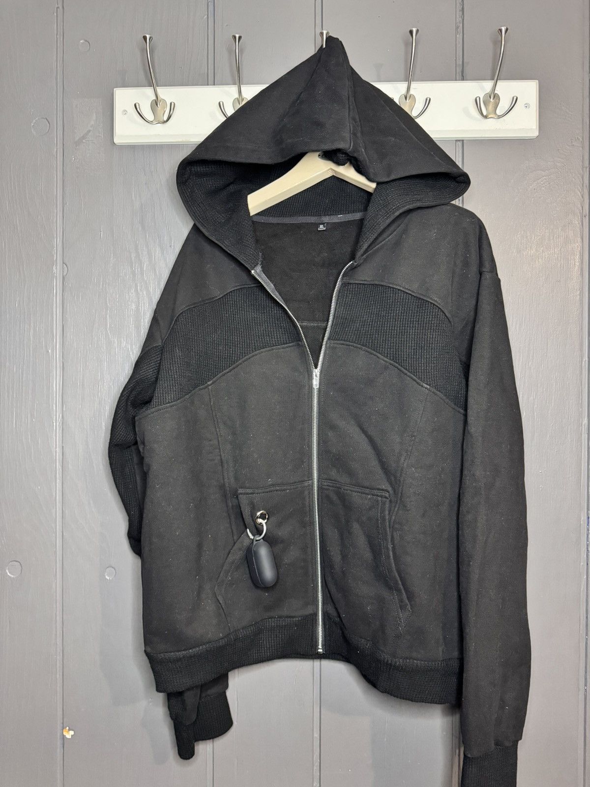 If Six Was Nine × Japanese Brand Rare waffle keychain hole hoodie Size US L / EU 52-54 / 3 - 1 Thumbnail