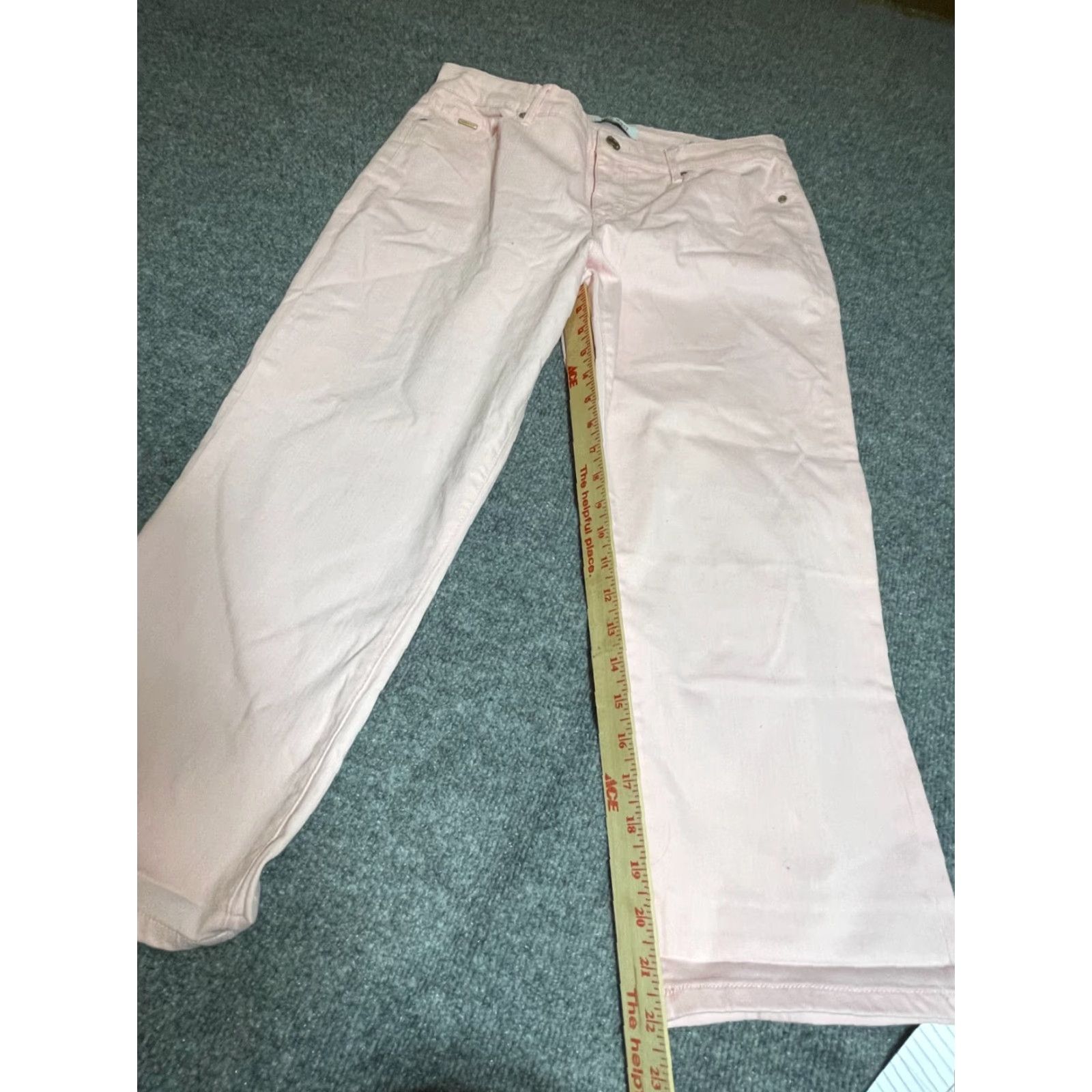 Nine West Nine West Pants Capris Jeans Womens Size 12 Pink Denim Capri Womens 12 Pink Jeans Capris Nine West Women Regular Solid Vintage No Ladies Womens Size 34" / US 12 / IT 48 - 2 Thumbnail