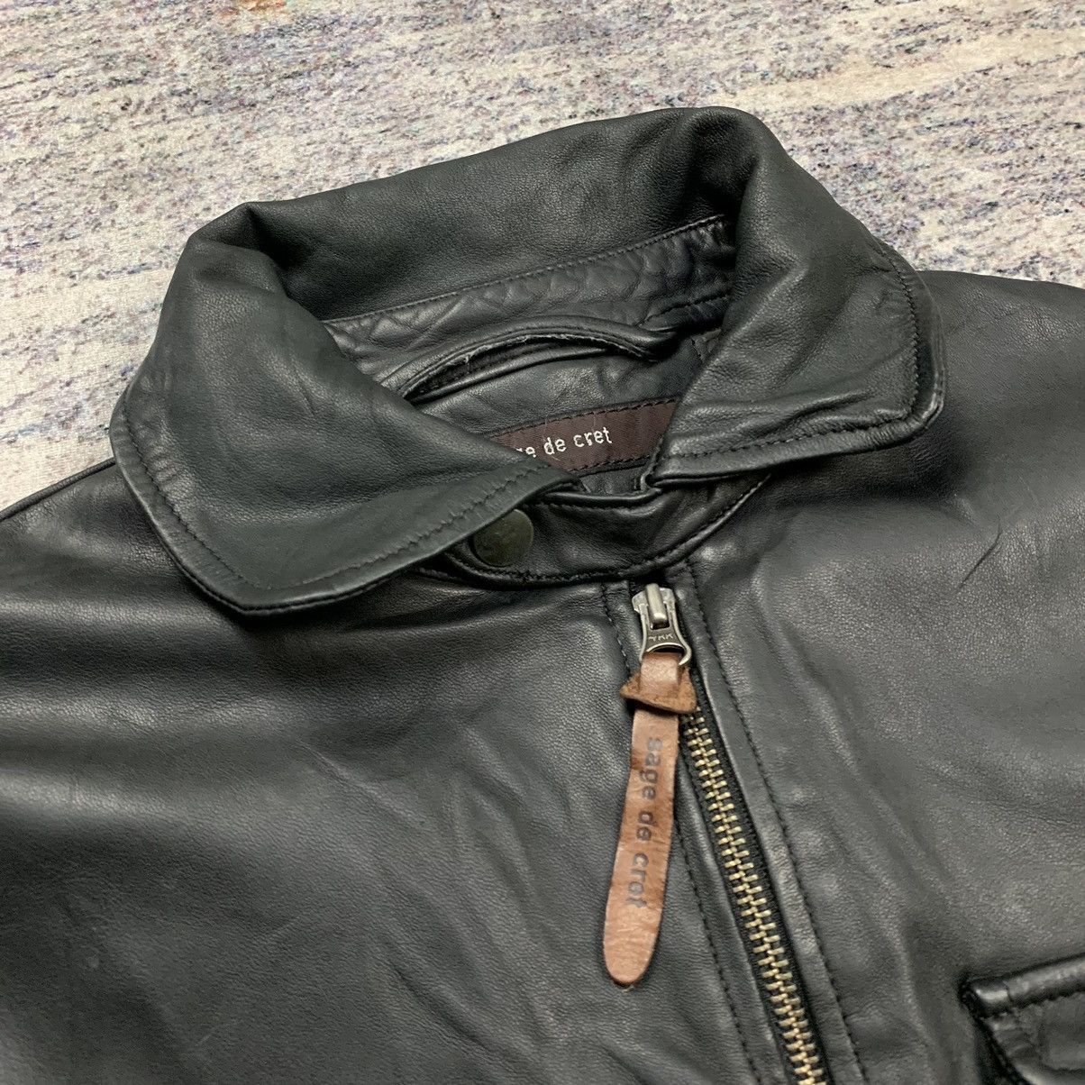 Isamu Katayama Backlash Sage de cret cargo leather jacket Size US M / EU 48-50 / 2 - 10 Thumbnail