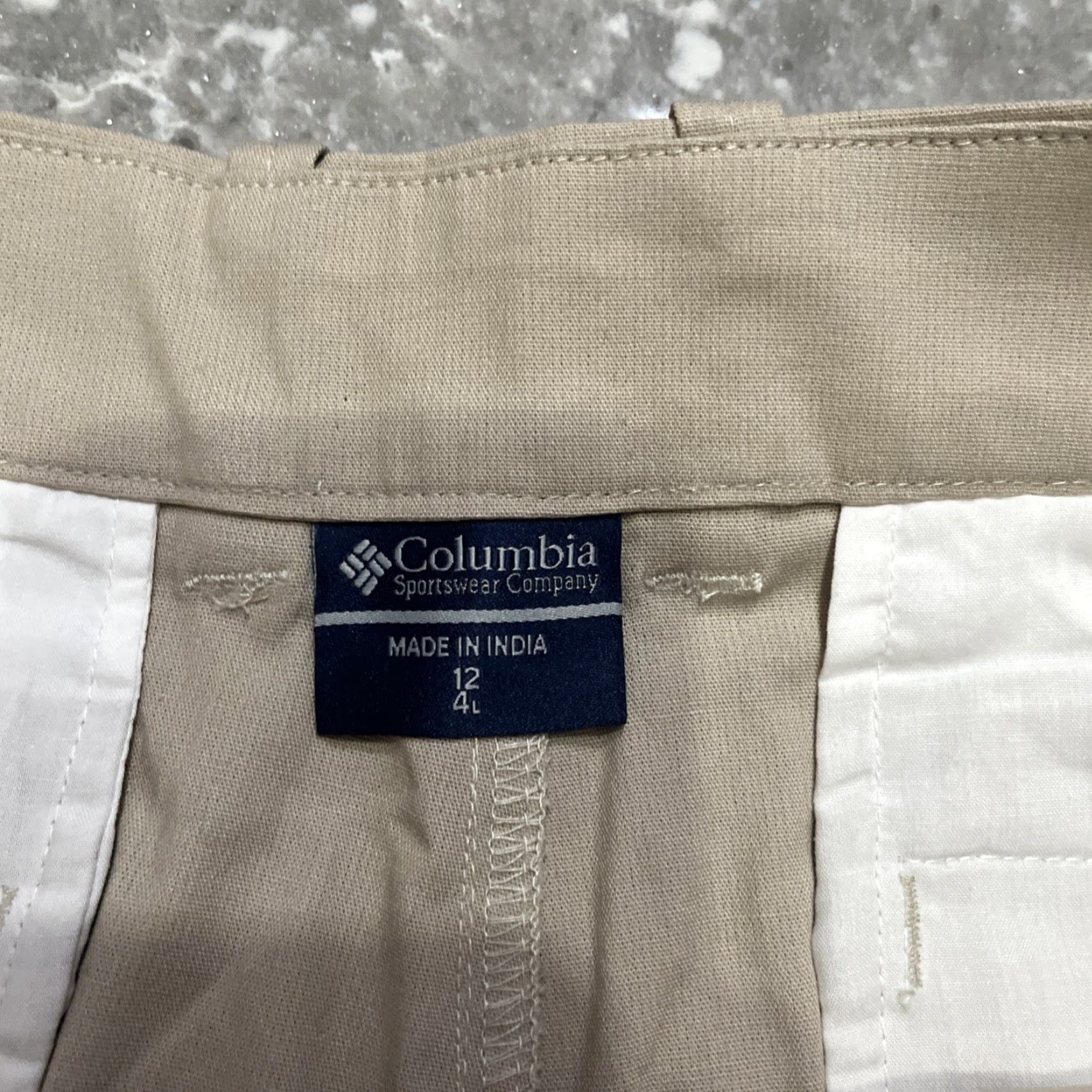 Vintage Columbia Shorts Womens Size 12 Tan Hiking Stretch Bonehead Size 34" / US 12 / IT 48 - 4 Thumbnail
