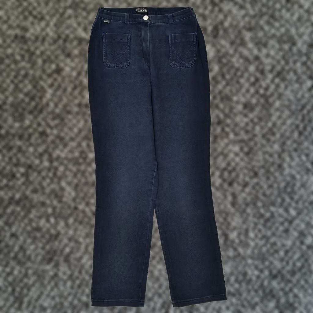 Vintage VINTAGE STORE JEANS Womens Slim Trousers W28 L28 Navy Blue Classic Size 28" / US 6 / IT 42 - 1 Thumbnail
