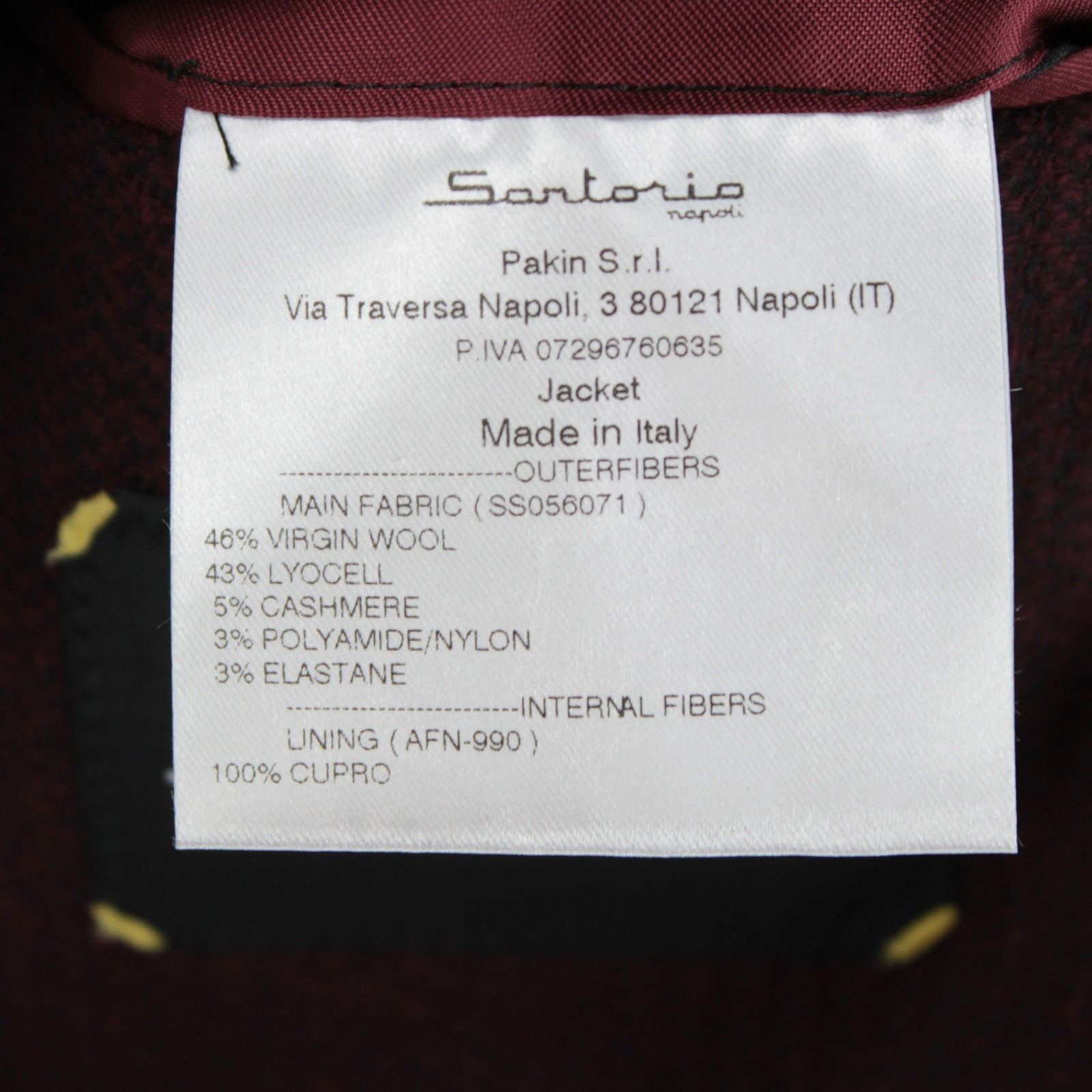 SARTORIO Sartorio Sport Coat Size 44 Regular US in Red Size 44R - 9 Thumbnail