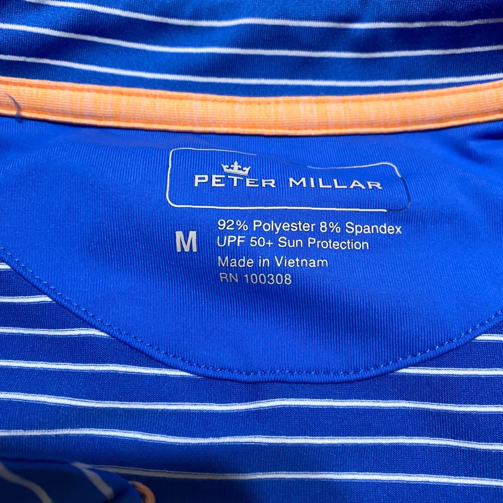 Peter Millar Peter Millar Womens Top M Blue Striped Sleeveless Milwaukee County Club Zip Size M / US 6-8 / IT 42-44 - 3 Thumbnail