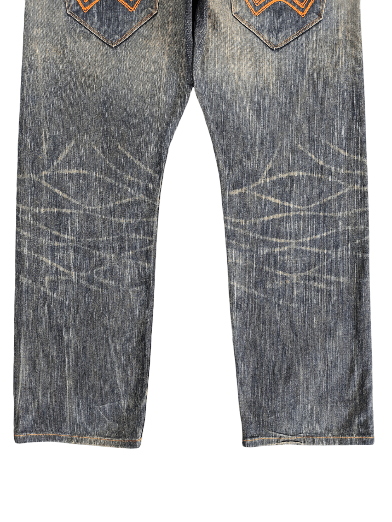 Comme des Garcons × Undercover Vintage Y2k Edwin Xv Double Waist Clawmark Denim Jeans Size US 35 - 14 Thumbnail