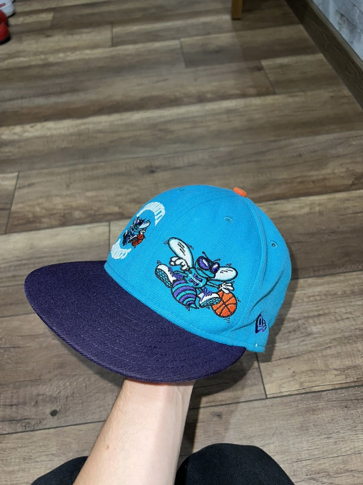 NBA × New Era Charlotte Hornets vintage NBA basketball hat cap hardwood Size ONE SIZE - 1 Thumbnail
