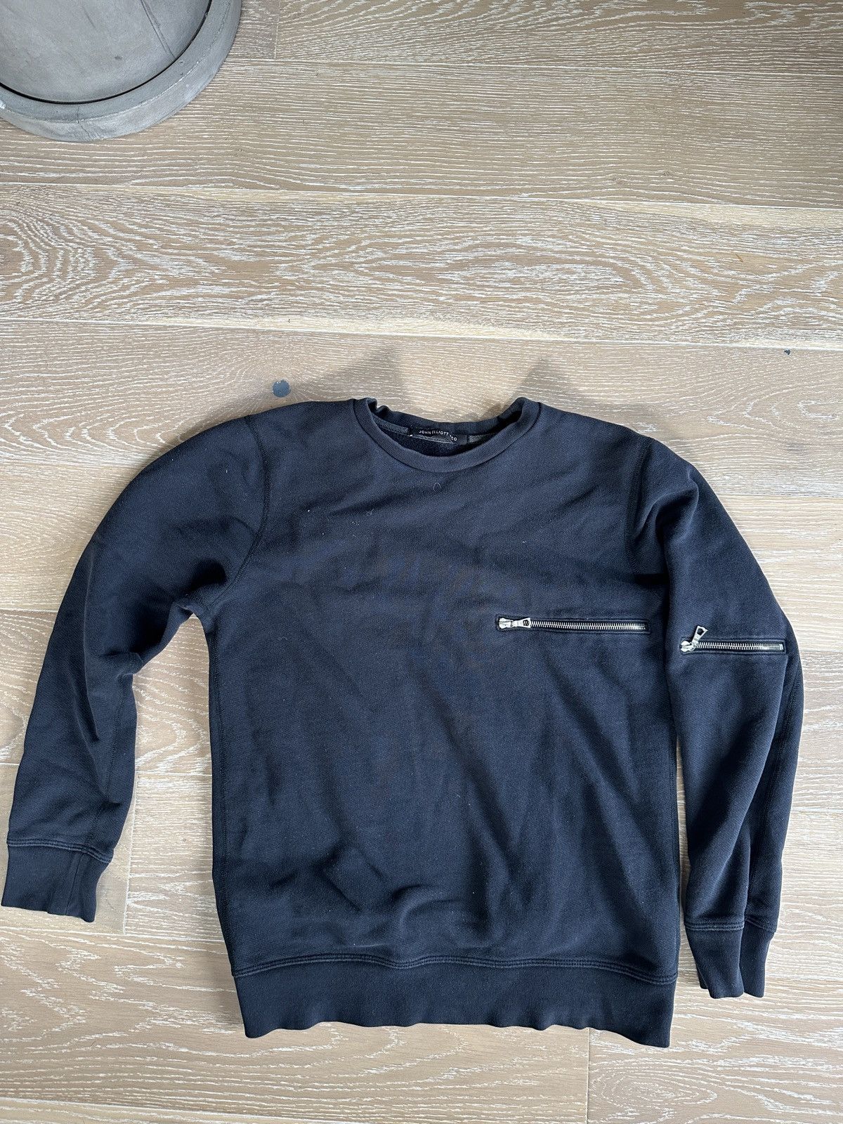 John Elliott Black Zipper Clash Sweater Size US S / EU 44-46 / 1 - 1 Thumbnail