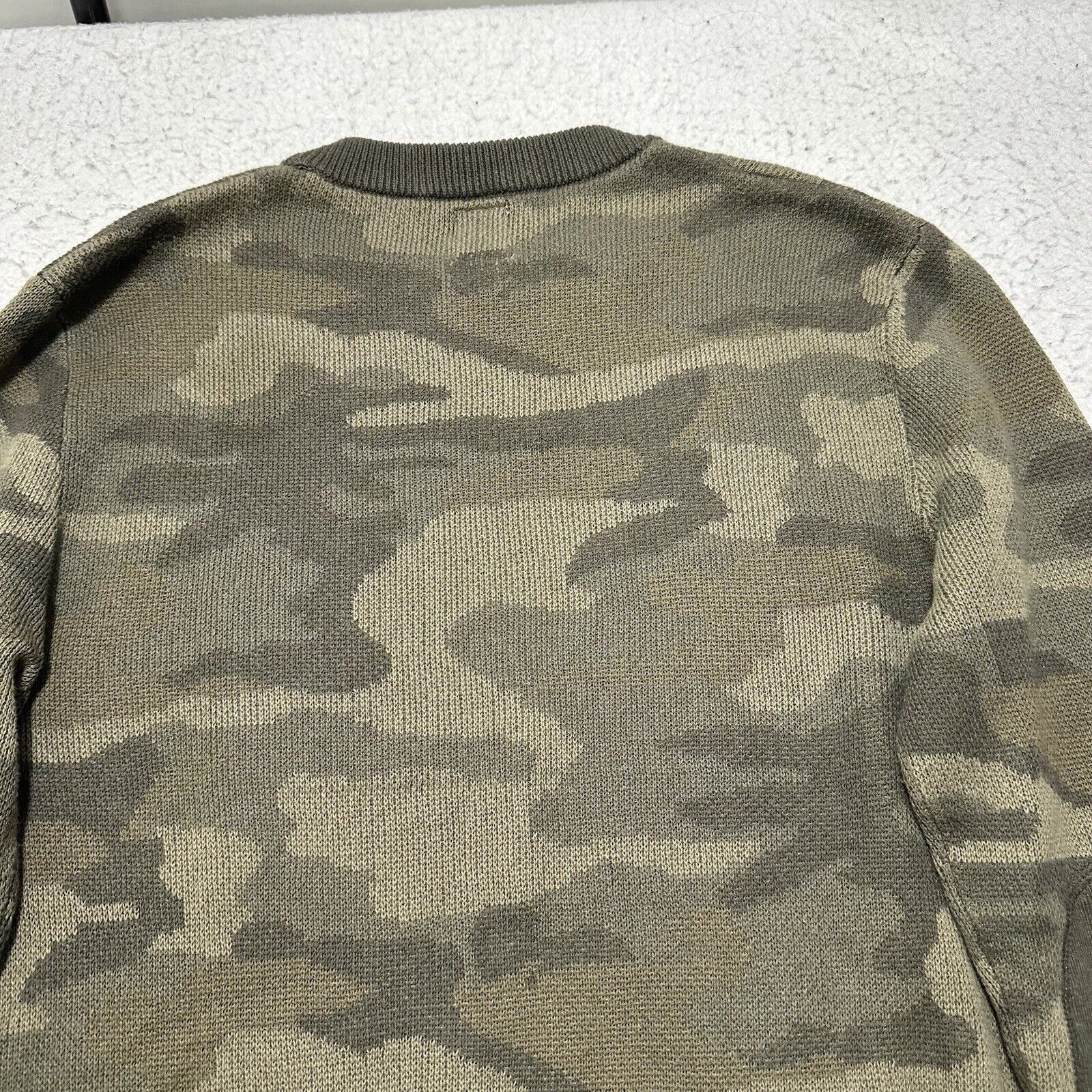 Mossimo Mossimo Small Green Camo Cotton Pullover Tight Knit Sweater Size US S / EU 44-46 / 1 - 11 Thumbnail