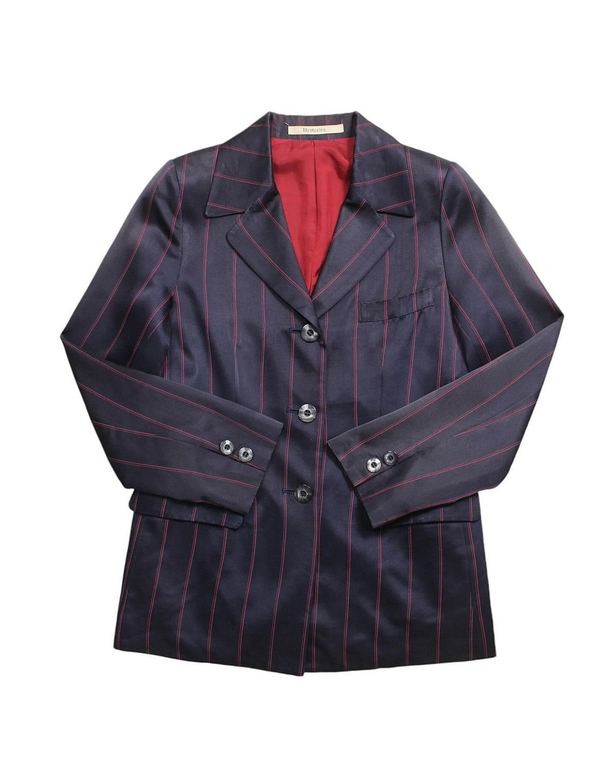 Hysteric Glamour 1990S HYSTERIC GLAMOUR STRIPED BLAZER Size S / US 4 / IT 40 - 1 Thumbnail
