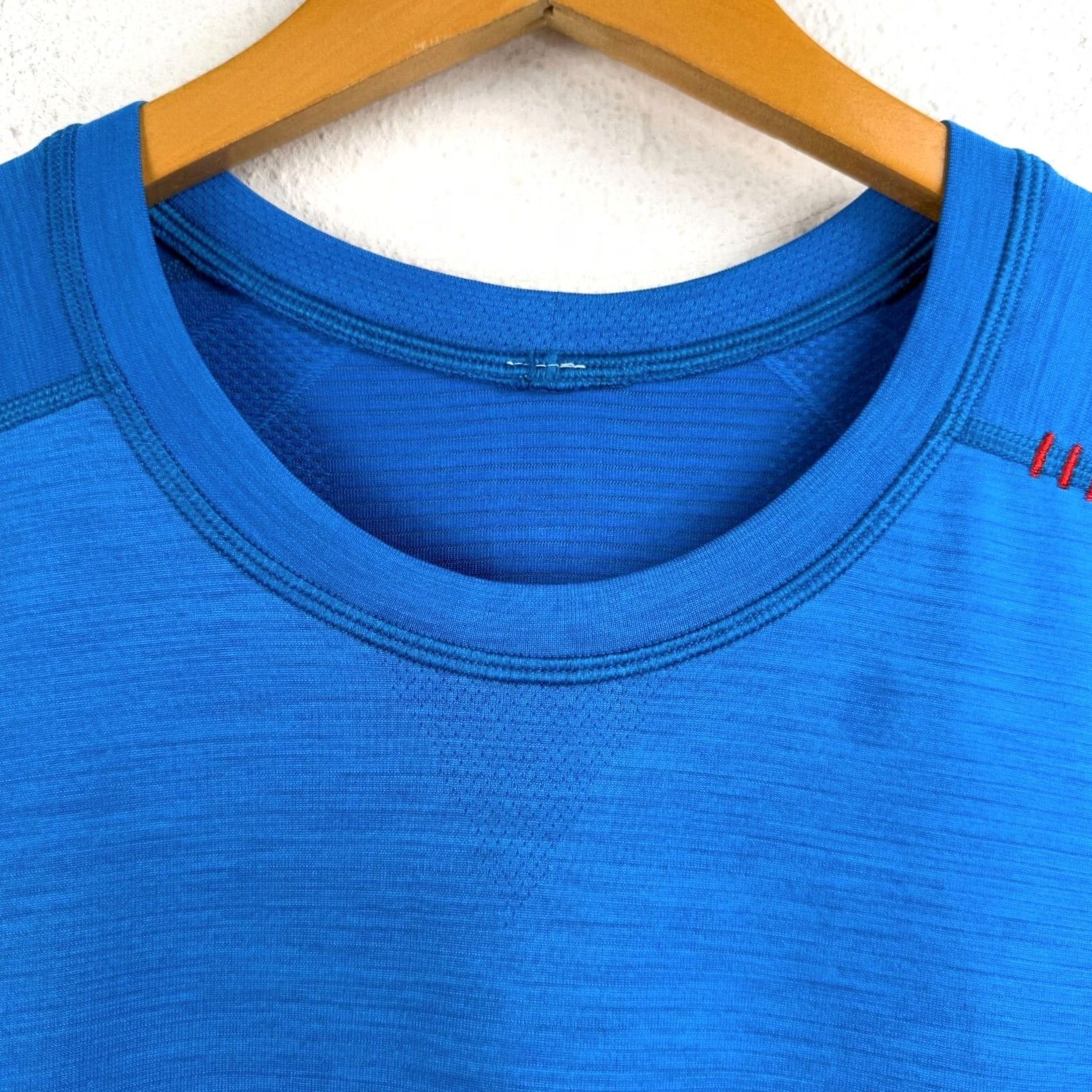 Lululemon Lululemon Shirt Men’s 2XL Blue Short Sleeve Regular Solid Logo Breathable Stretch Athletic Gym Jogging Weights Lululemon Stretch Your Head Size US XXL / EU 58 / 5 - 3 Thumbnail