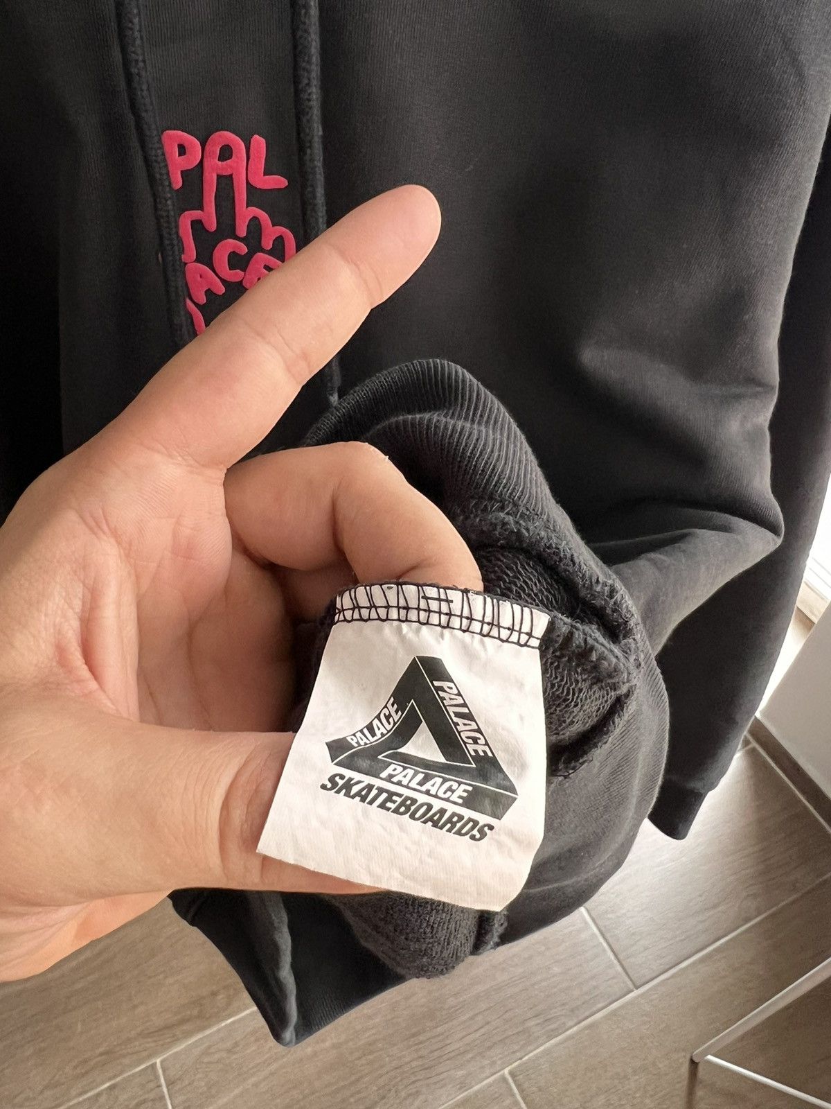 Palace finger hoodie hotsell