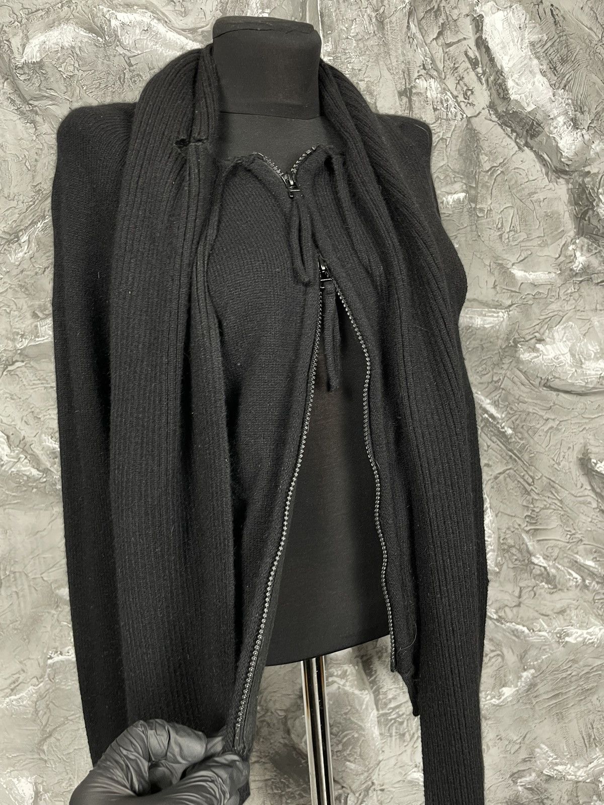 Japanese Brand Y2K Million Dollar Vintage Knit Zip Sweater Scarf Hoodie Size US S / EU 44-46 / 1 - 14 Thumbnail