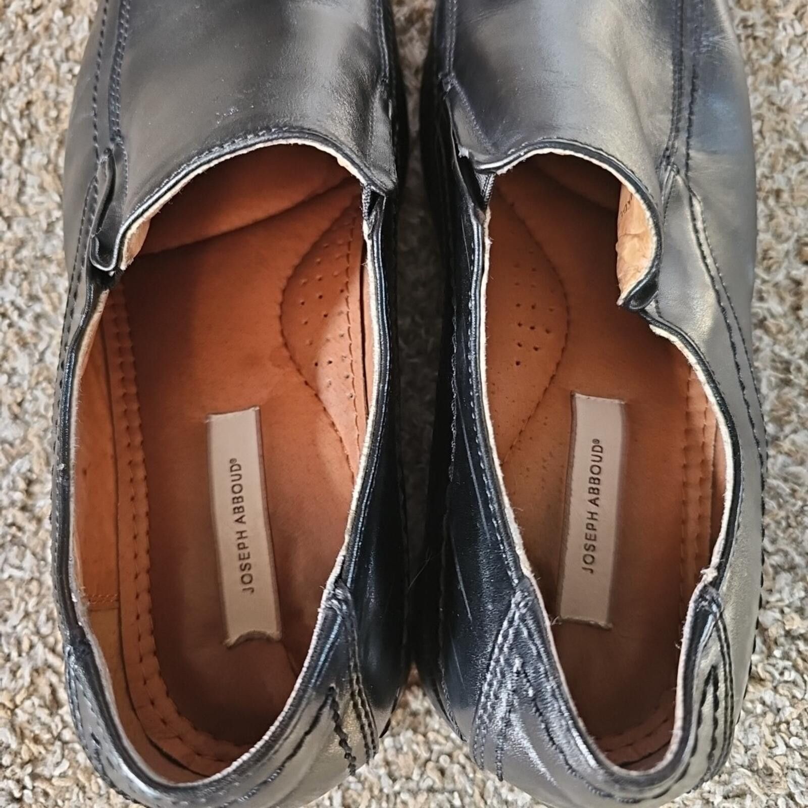 Joseph Abboud Joseph Abboud X173421 14M Black Slip On Dress Shoes Size US 14 / EU 47 - 4 Thumbnail
