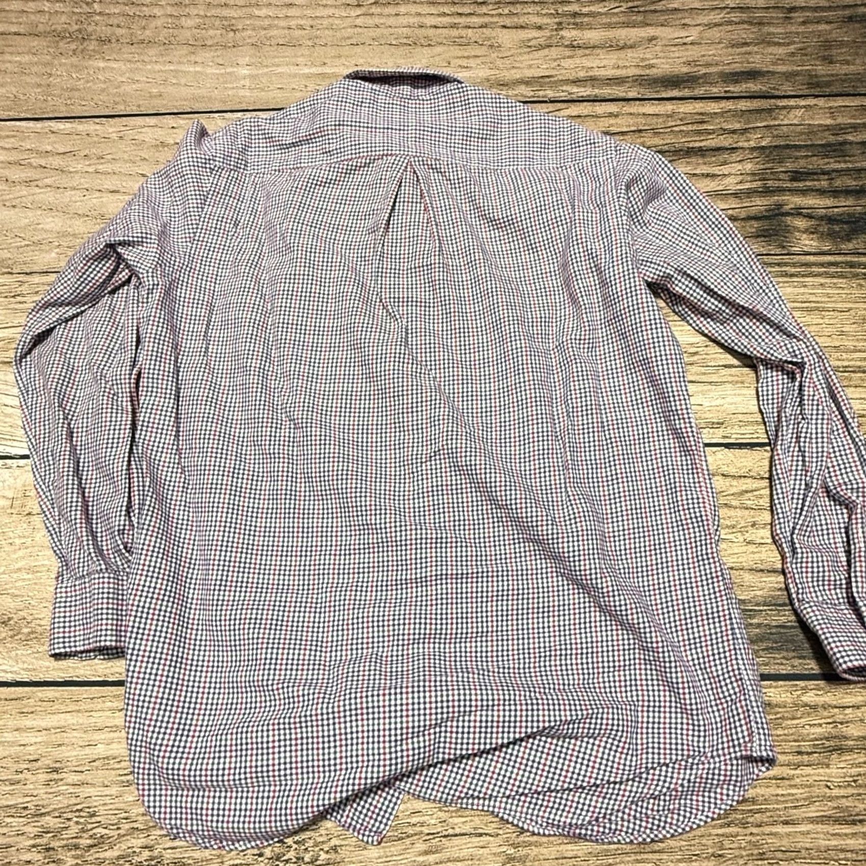 Vintage VINTAGE Paul Fredrick Shirt Mens M Red Blue Green Purple Plaid Button-Down Made in USA Size US M / EU 48-50 / 2 - 4 Thumbnail