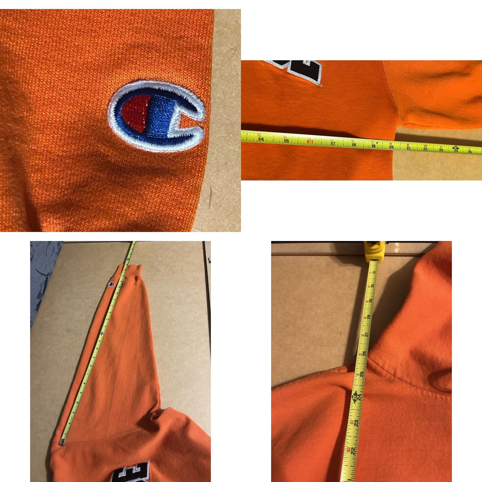 Champion VTG Syracuse University Hoodie Adult Medium Orange Drawstrings Kangaroo Pocket Champion Pullover Hooded Sweatshirt Size US M / EU 48-50 / 2 - 9 Thumbnail