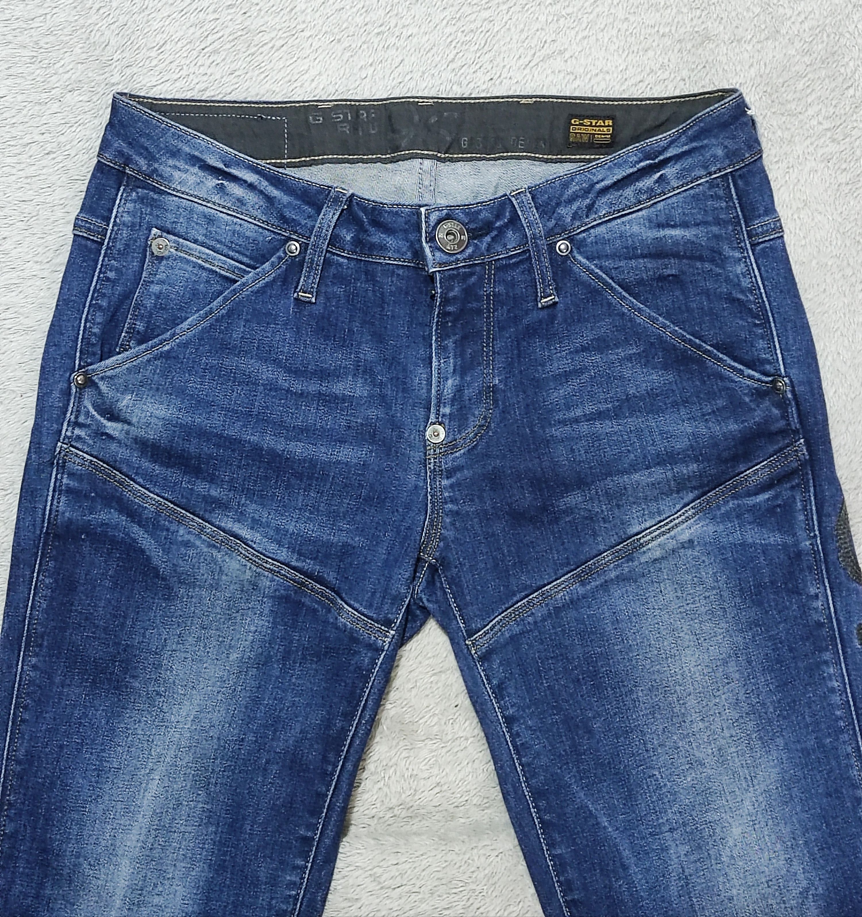 G-Star VTG G-Star RAW 5620 Heritage Embro Tapered Jeans 96 Style Size 29" - 3 Thumbnail