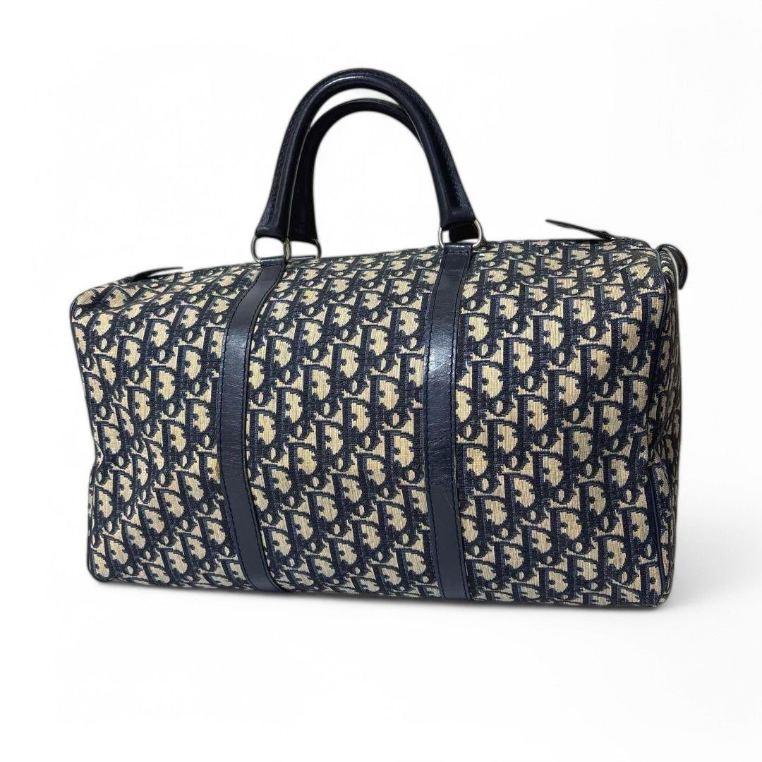 Dior Dior - Trotter Boston Handbag Leather Canvas Monogram Size ONE SIZE - 2 Thumbnail