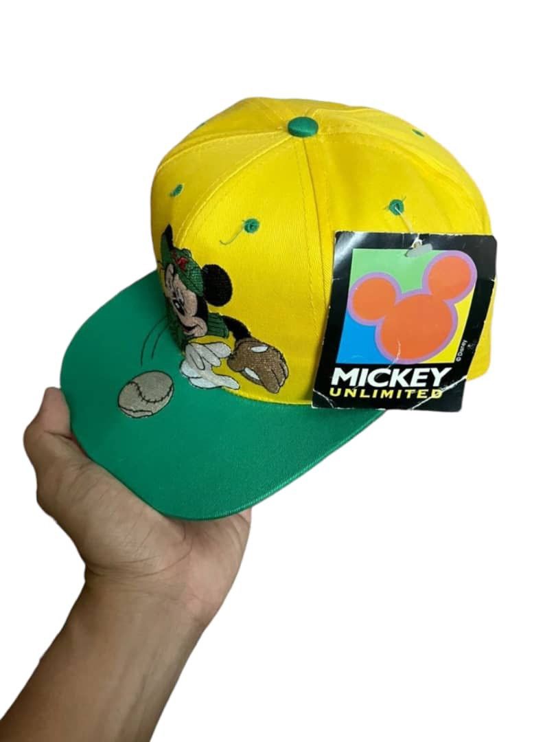 Mickey Mouse × Mickey Unlimited × Vintage RARE DEADSTOCK VINTAGE 90s MICKEY MOUSE EMBROIDERY CAP Size ONE SIZE - 9 Thumbnail