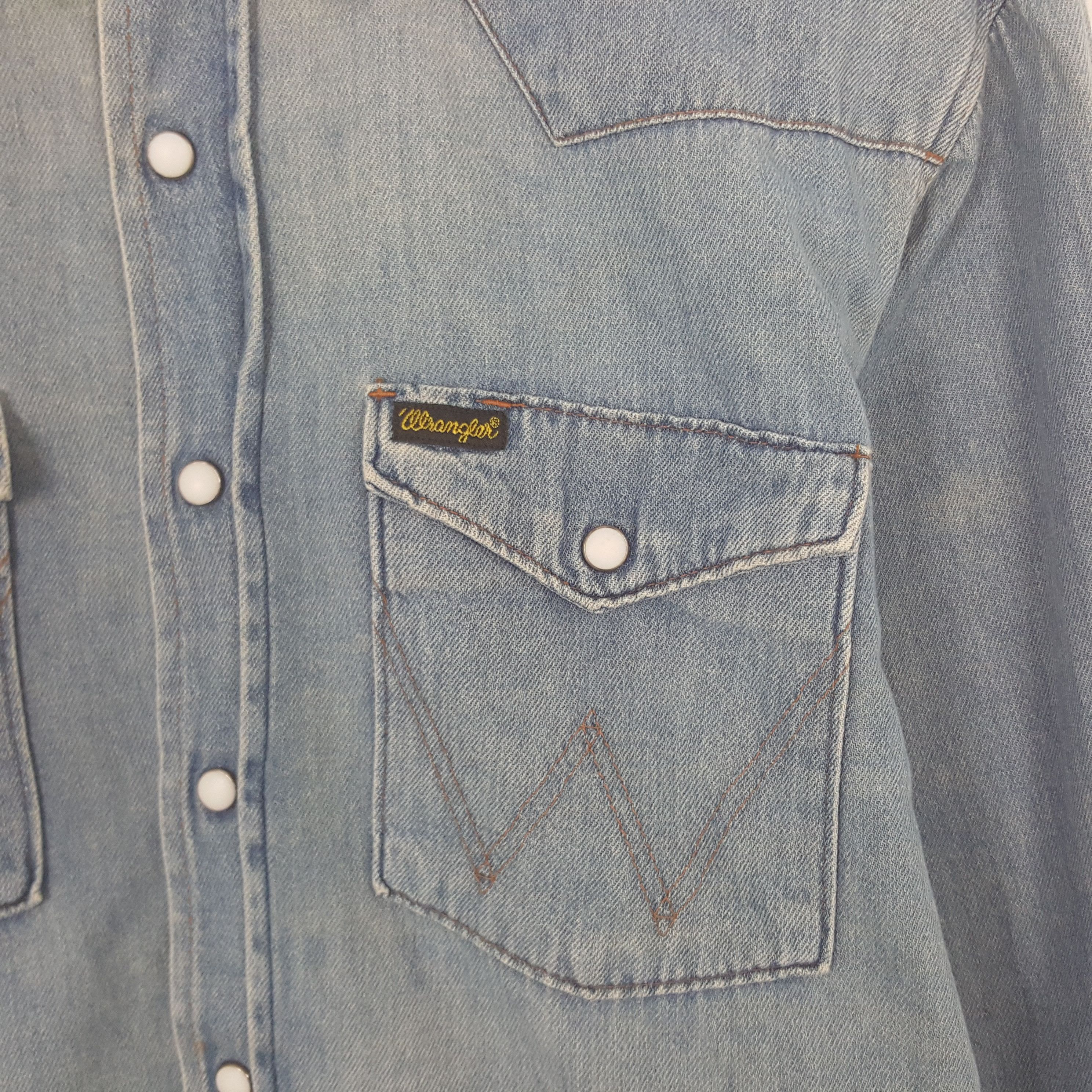 Wrangler Vintage Wrangler Denim Button Up Shirt Size US S / EU 44-46 / 1 - 2 Thumbnail