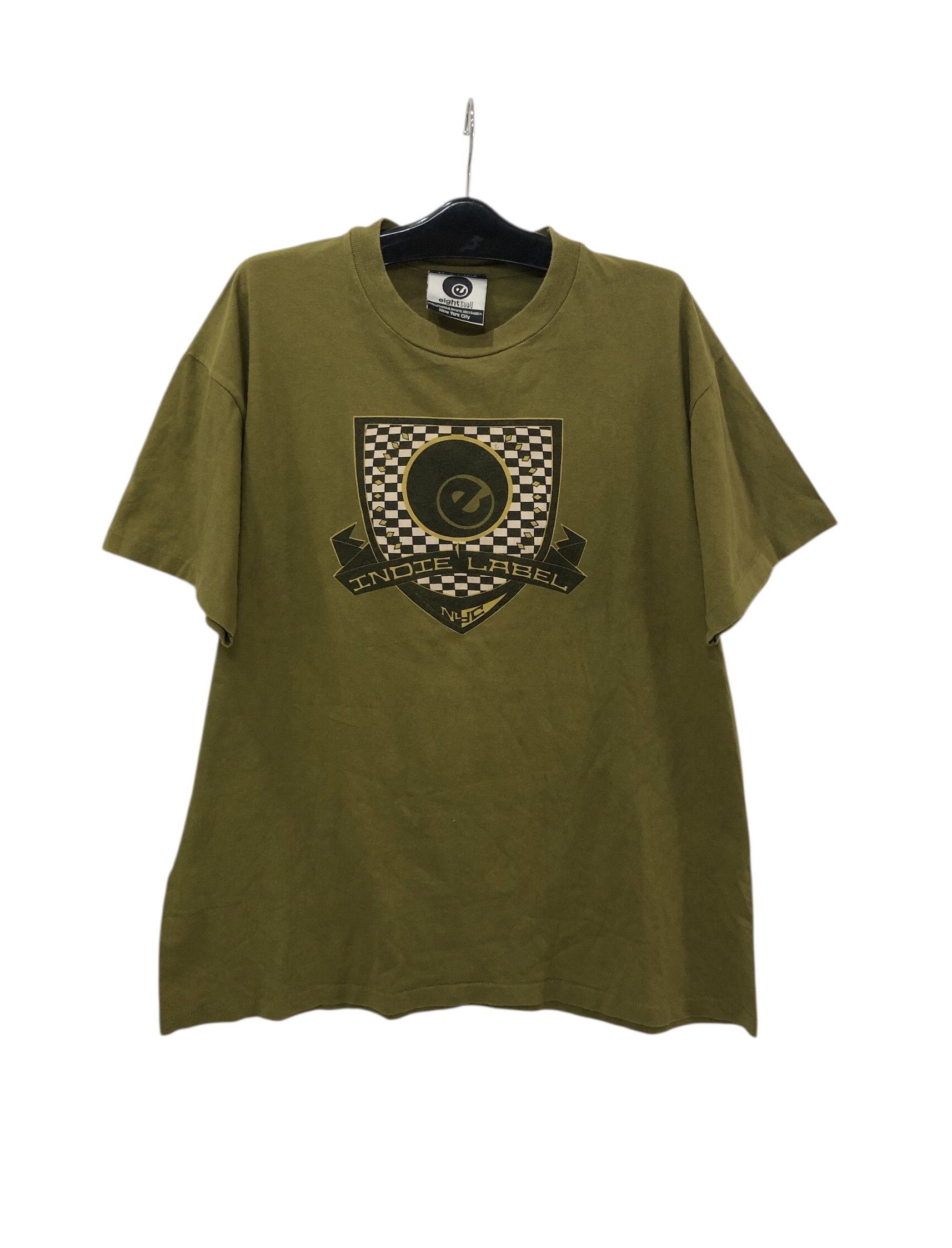 Vintage Eightball Records Vintage T-Shirt NYC 90s House Music Scene Size US L / EU 52-54 / 3 - 1 Thumbnail