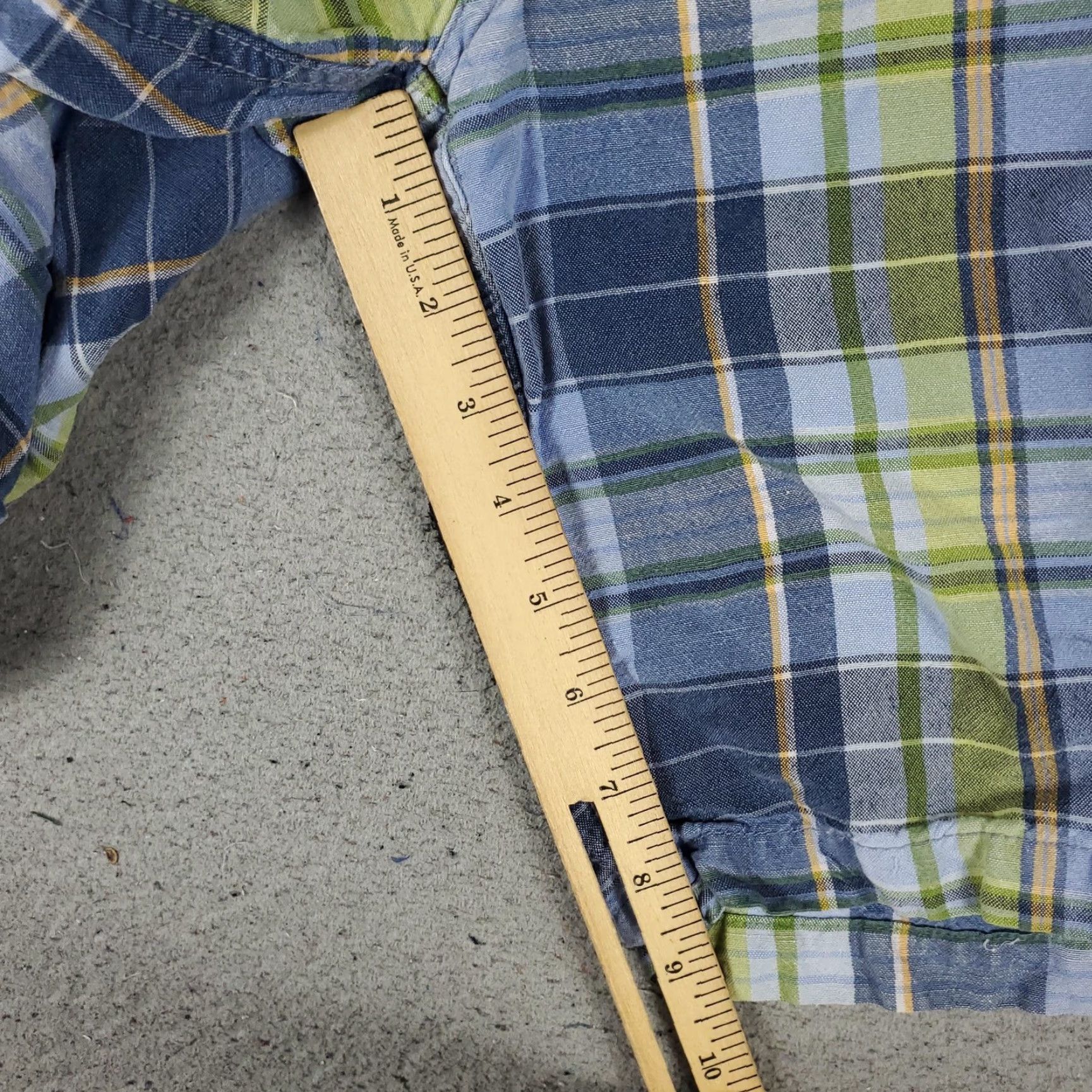 Tommy Bahama VINTAGE Tommy Bahama Shorts Men 36 Blue Green Plaid Linen Tencel Casual Fall Size US 36 / EU 52 - 6 Thumbnail