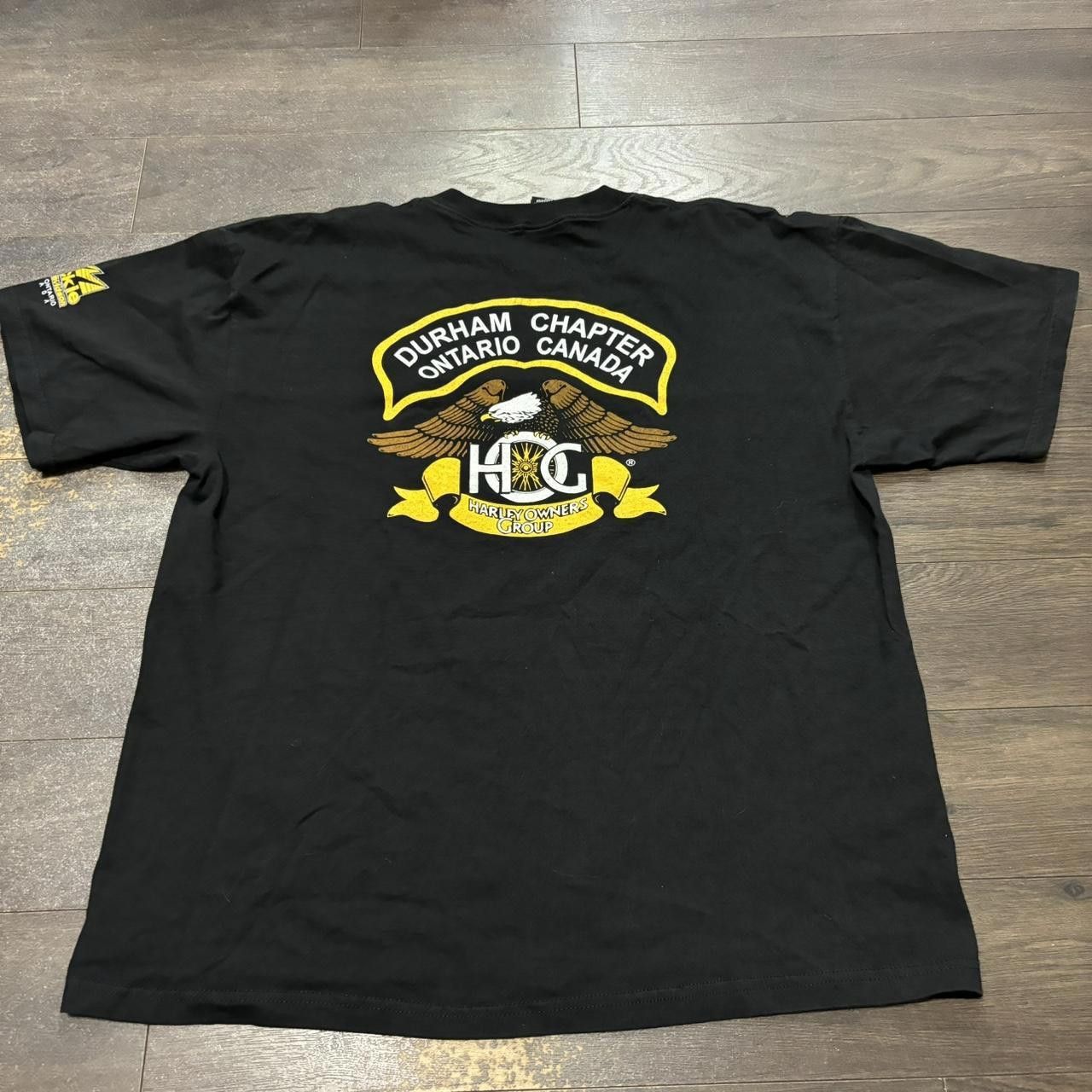 Designer vintage Harley Davidson Durham chapter Ontario t shirt XL Size US XL / EU 56 / 4 - 5 Thumbnail