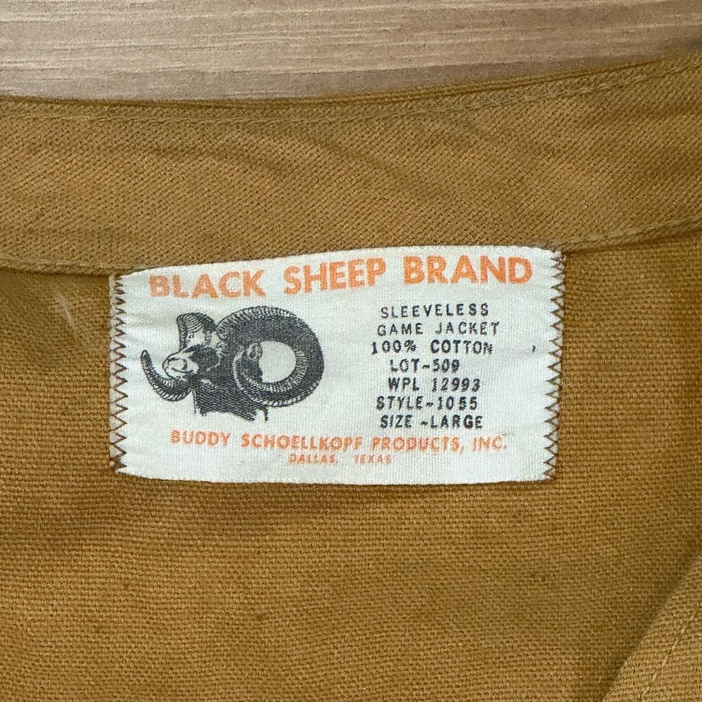 J Brand Black Sheep Brand Men’s Large Cotton Hunting Vest Size US L / EU 52-54 / 3 - 6 Thumbnail