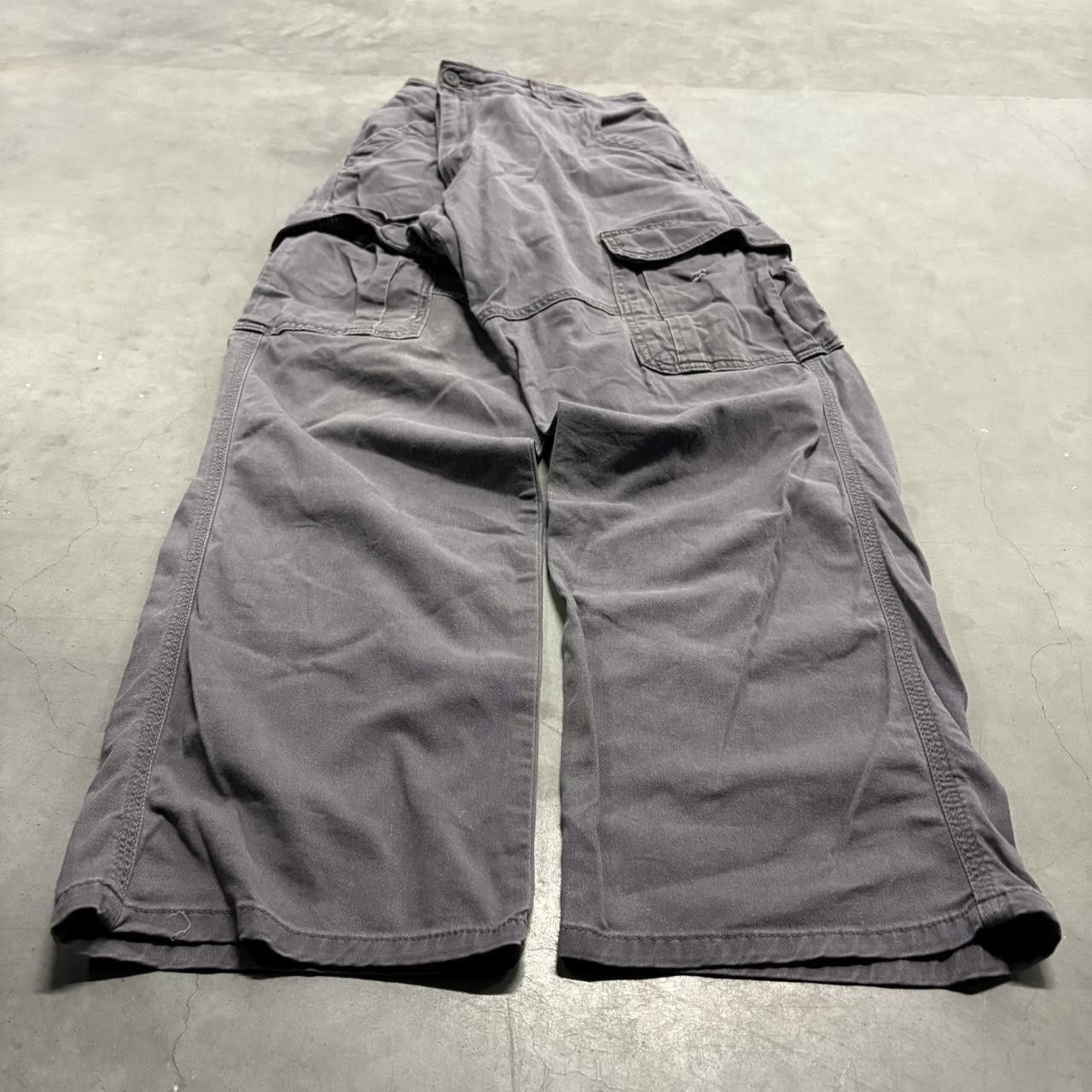 Vintage Crazy Vintage Y2K/2000s Baggy Grey Workwear Streetwear Style Cargo Pants! Size US 34 / EU 50 - 3 Thumbnail