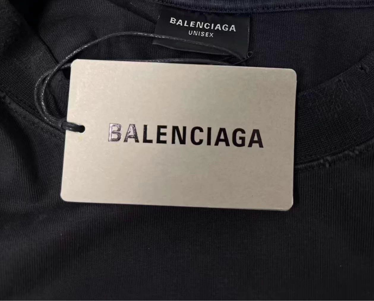 Balenciaga Balenciaga logo unisex black short-sleeve Tee L Size US L / EU 52-54 / 3 - 4 Thumbnail