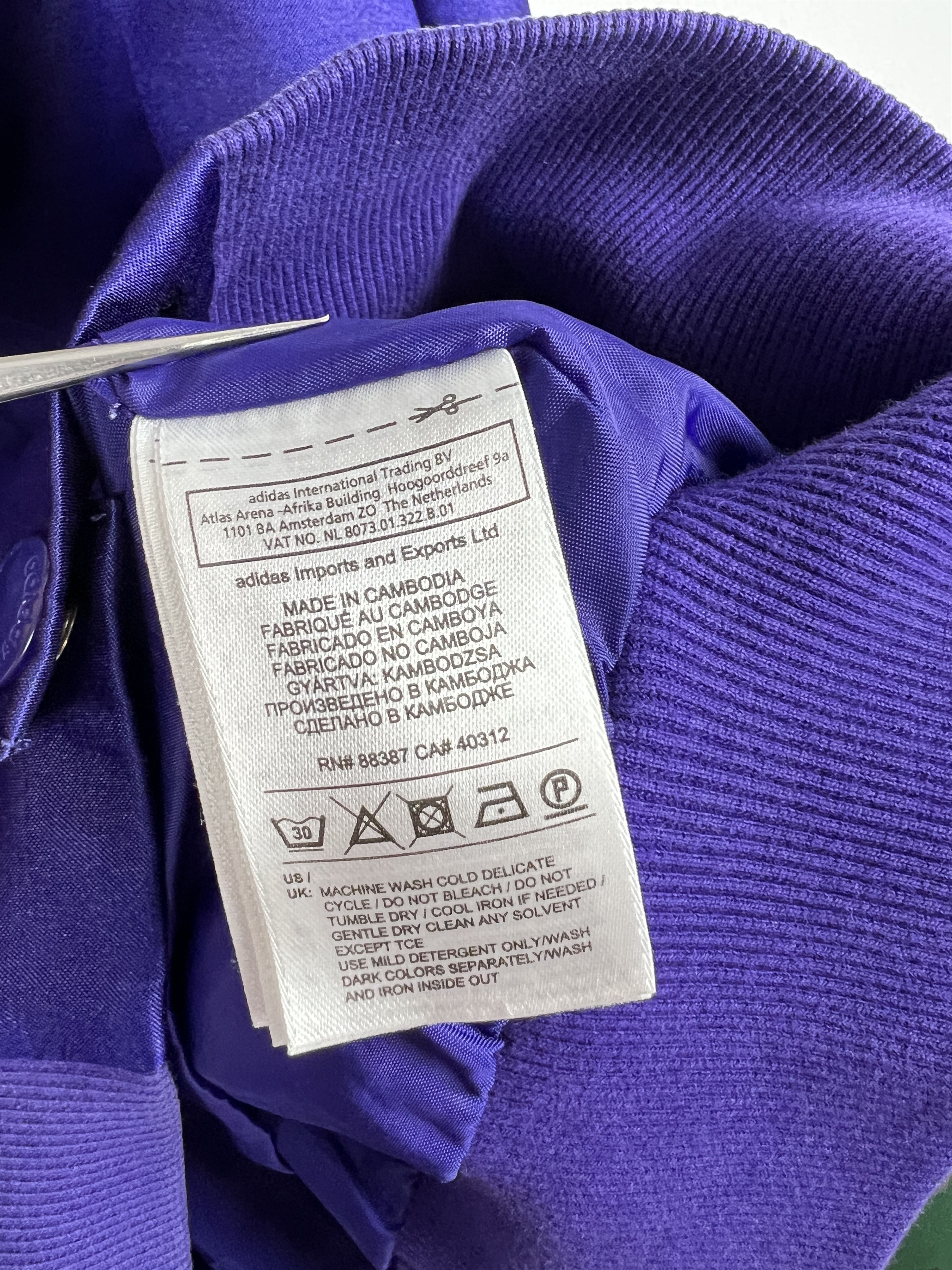 Adidas Originals Real Madrid Football Satin Jacket Bomber Track Top Size US XL / EU 56 / 4 - 9 Thumbnail