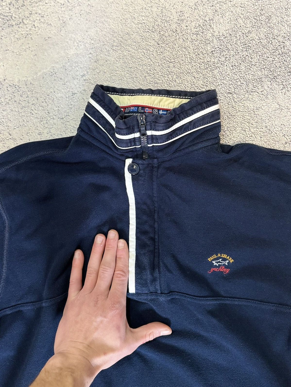 Paul & Shark Paul & Shark Yachting Half Zip Sweatshirt XL Vintage Jumper Size US XL / EU 56 / 4 - 20 Thumbnail