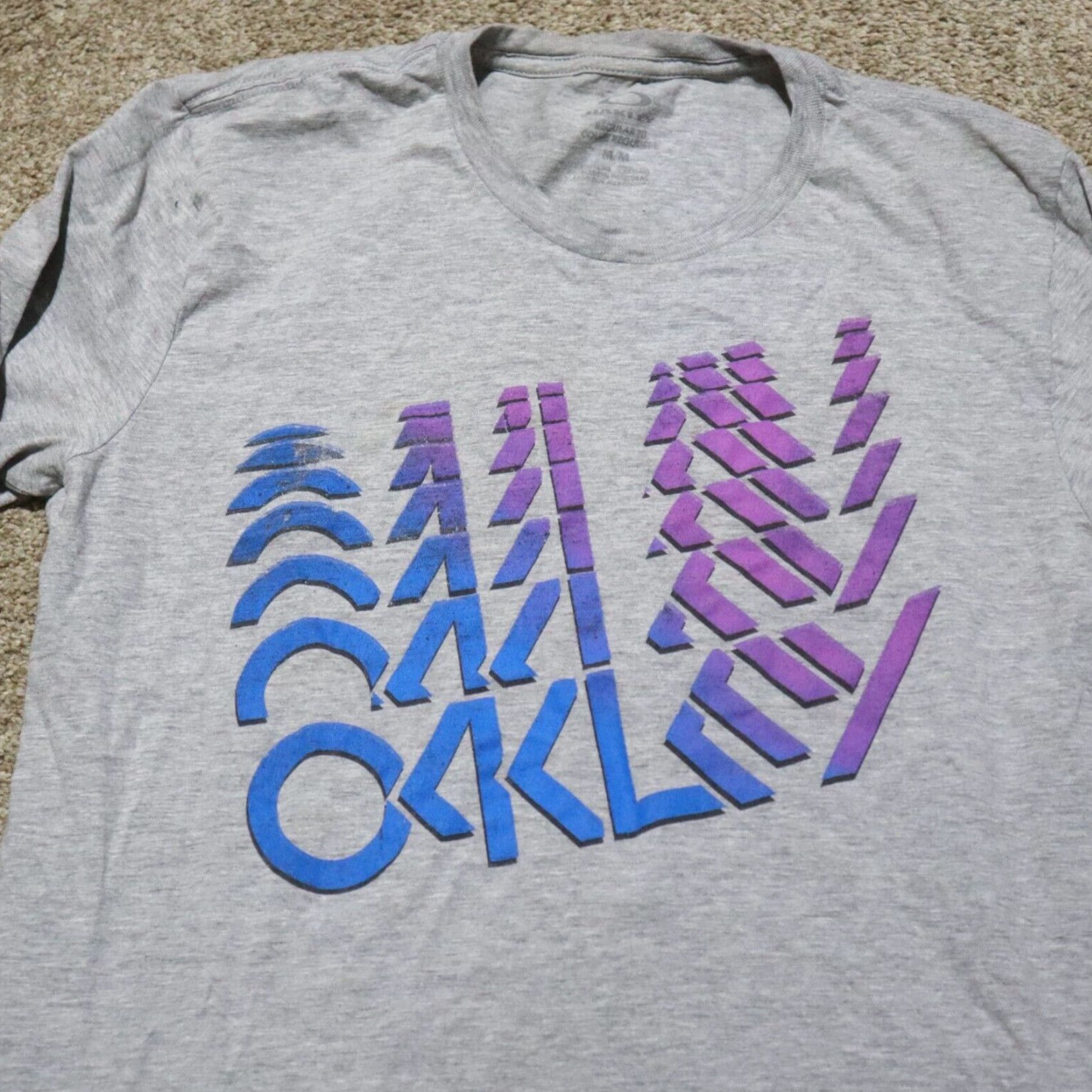 Oakley Oakley Shirt Men M Gray Long Sleeve Tee T-Shirt Adult Medium Size US M / EU 48-50 / 2 - 2 Thumbnail