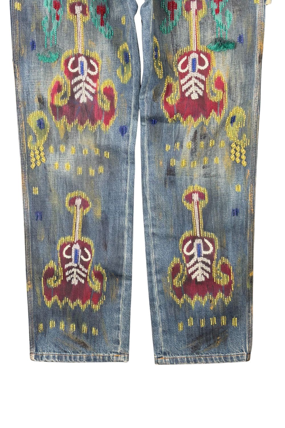 Ralph Lauren Purple Label Ralph Lauren Purple Label Hand-Beaded Artisanal Denim Size 28" / US 6 / IT 42 - 24 Thumbnail
