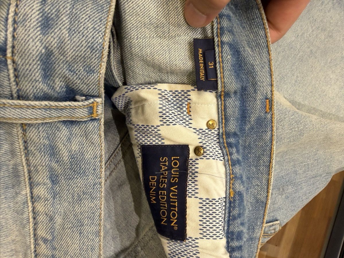 Louis Vuitton Louis Vuitton Staple Edition Denim Shorts Size US 30 / EU 46 - 4 Thumbnail