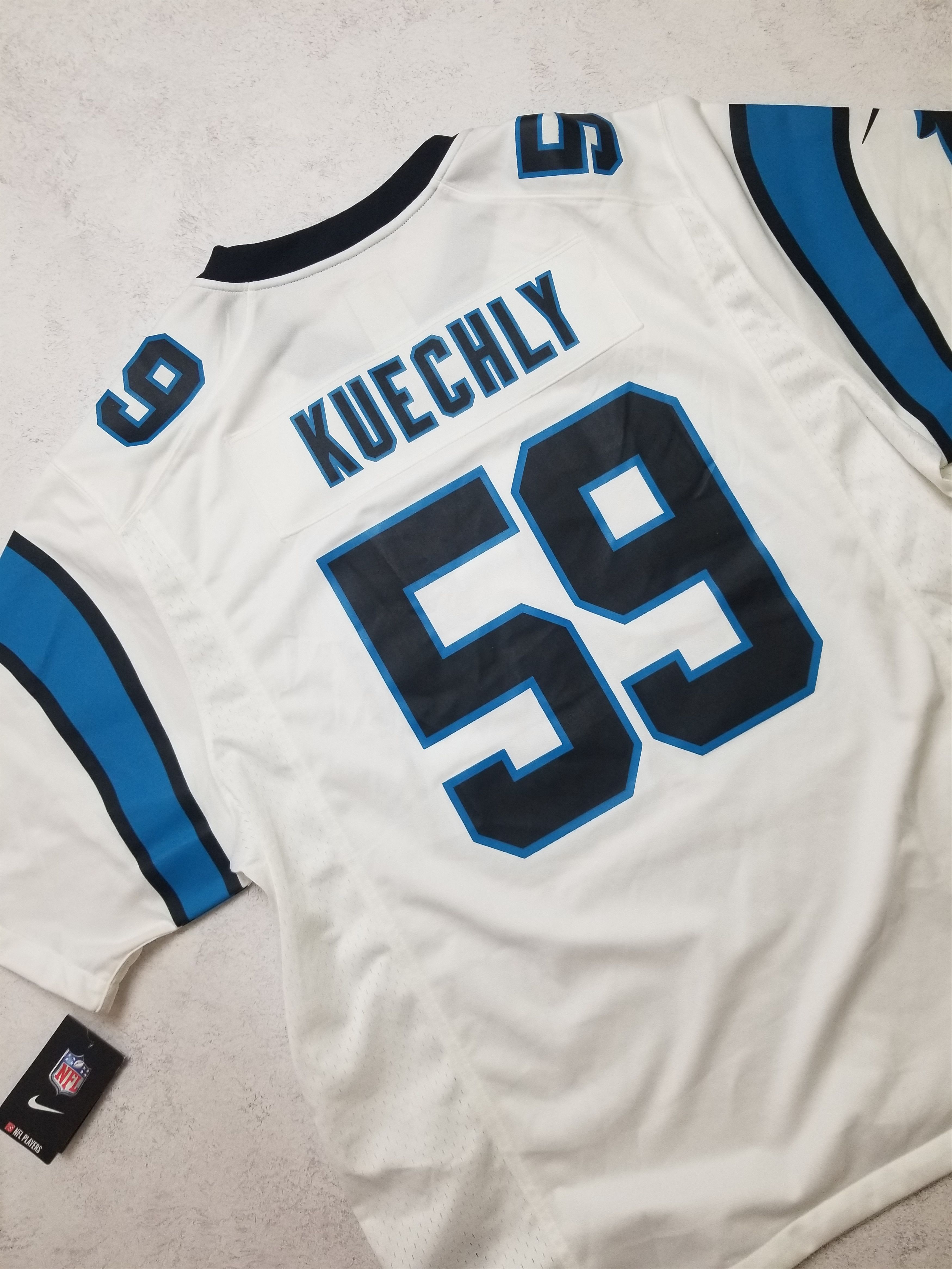 Nike Luke Keuchly #59 Carolina Panthers OnField NFL Jersey 3XL Size US XXL / EU 58 / 5 - 14 Thumbnail