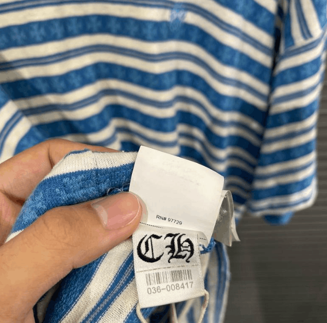 Chrome Hearts Chrome Hearts Striped Crew Neck Short Sleeve T-shirt Size US M / EU 48-50 / 2 - 4 Thumbnail